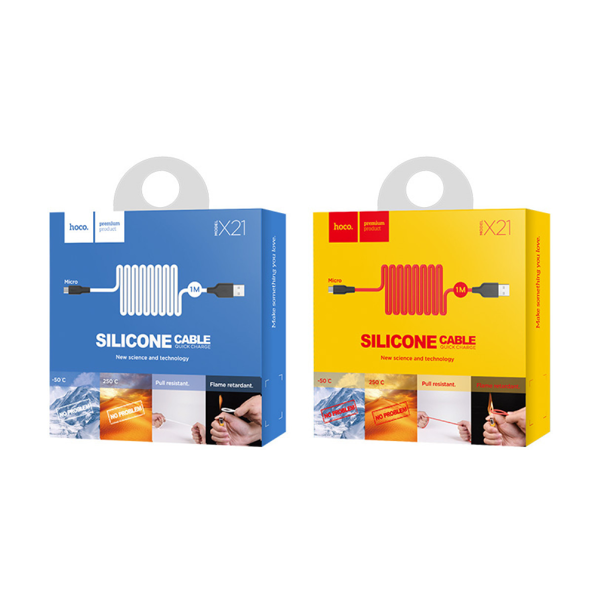 Data Cable Hoco X21 Original Silicone Micro 1m