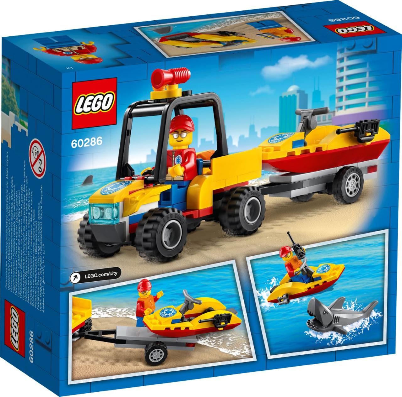Lego City Пляжний рятувальний всюдихід 60286