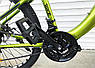 Велосипед гірський TopRider-550 колеса 27,5", рама 15" салатовий, фото 3