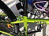 Велосипед гірський TopRider-550 колеса 27,5", рама 15" салатовий, фото 7