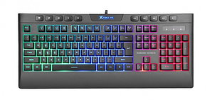 Клавіатура дротова ігрова Xtrike KB-508 RGB EN/UA Black