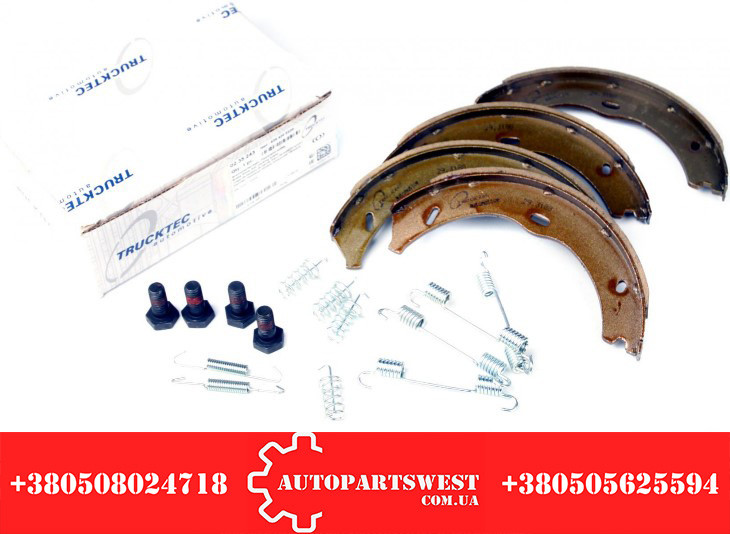 Колодки ручні MB Vito (W639) 03- (з пружинками) TRUCKTEC AUTOMOTIVE, фото 1
