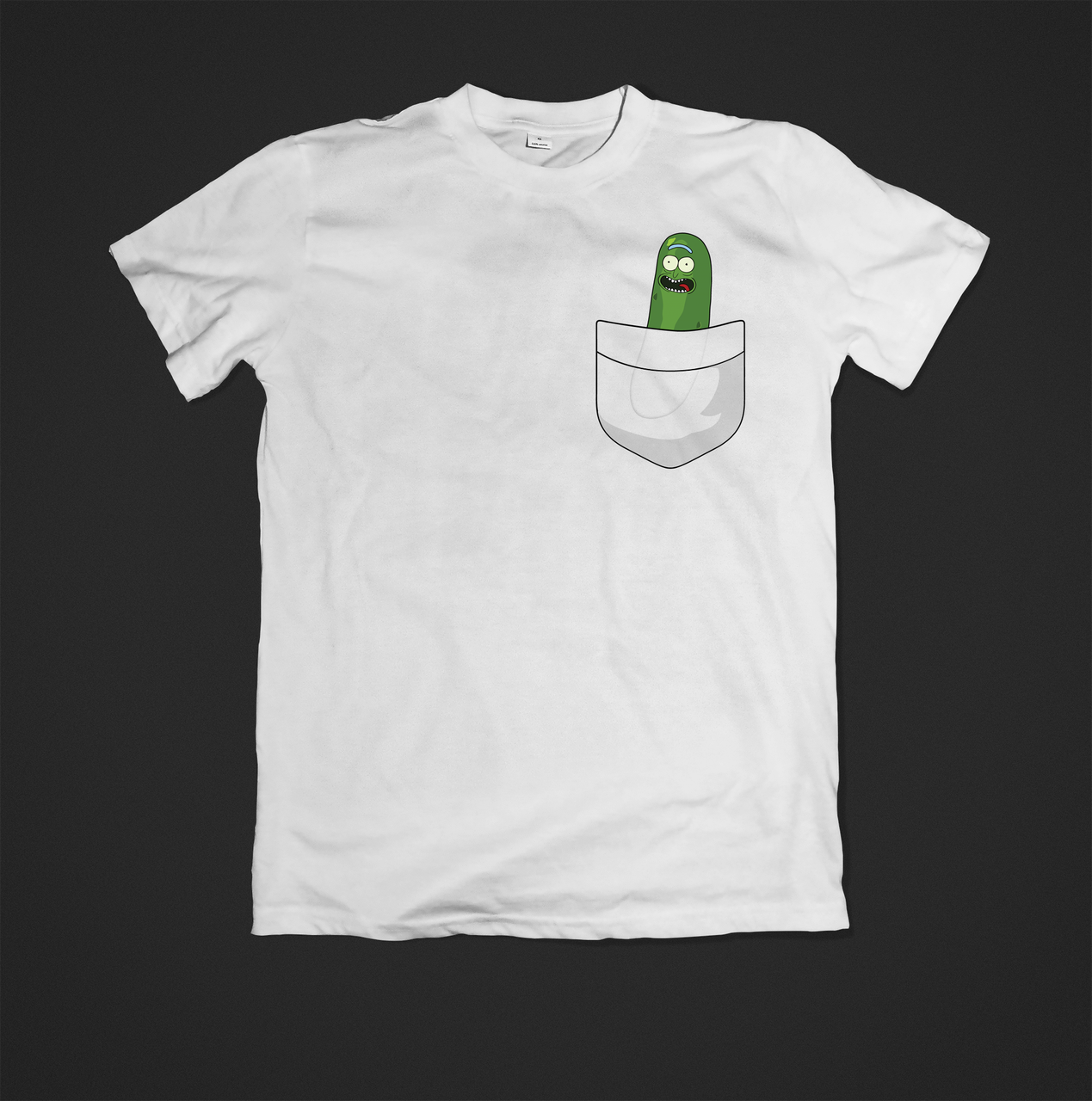 Футболка чоловіча з принтом rick in pocket