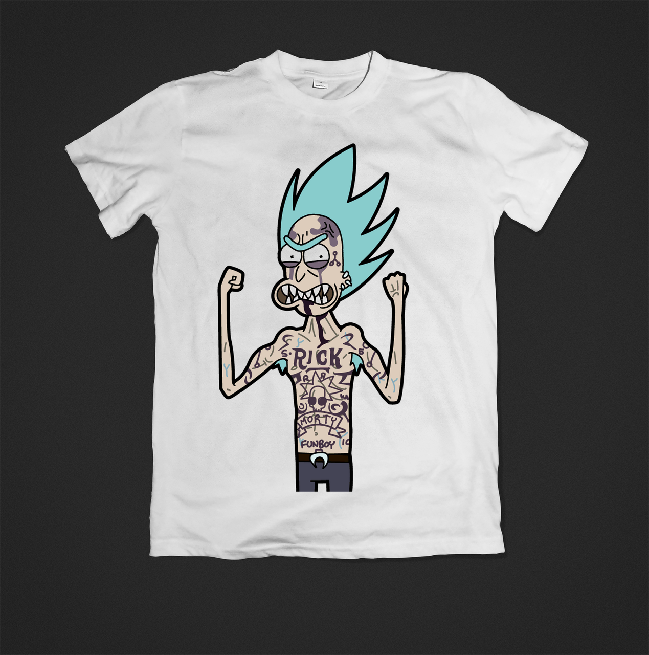 Футболка чоловіча з принтом rick sanchez