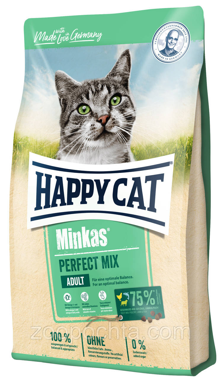 Сухий корм Happy Cat Minkas UrinaryCare Geflugel для котів д/профілактики сечо-кам'яна дерев'яних хвороб з птицею, 10КГ, фото 1