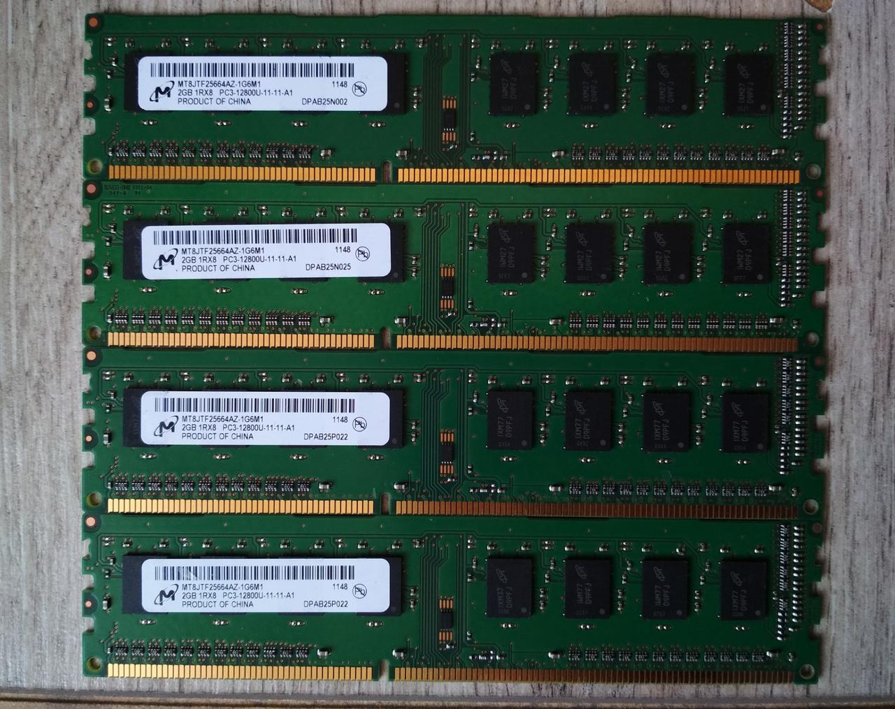 8gb 4x2gb DDR3 1333 1Rx8 Intel AMD 10600U RAM пам'ять NANYA NT2GC64B88GONF-CG 1216 RAM 8гб 4 по 2гб ддр3