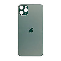 Заднє скло для iPhone 11 Pro Max зелене з великим вирізом