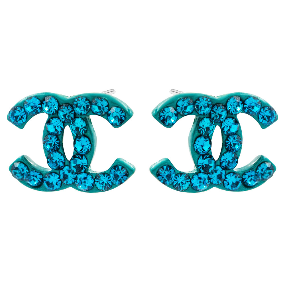 Сережки-цвяшки "Chanel" 
