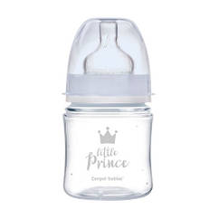 Пляшка антиколікова з широким отвором 120 мл PP Easystart Royal baby синя Canpol babies 35/233_blu