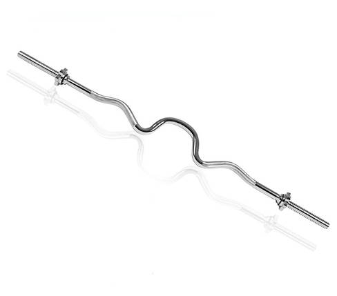 Гриф для штанги Z-подібний металевий гриф хромований Newt Z-подібний 1200 мм 25 мм вага 5,5 кг, фото 2