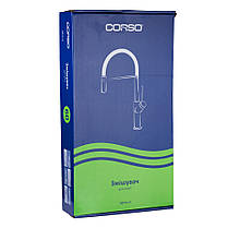 Змішувач SERIO Ø35 для кухні J-вилив на шпильці CORSO (DC-5B146C) (9626100), фото 5