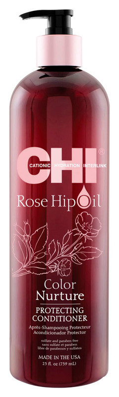 Кондиціонер для фарбованого волосся CHI Rose Hip Oil Color Nurture Protecting Conditioner, 355 мл