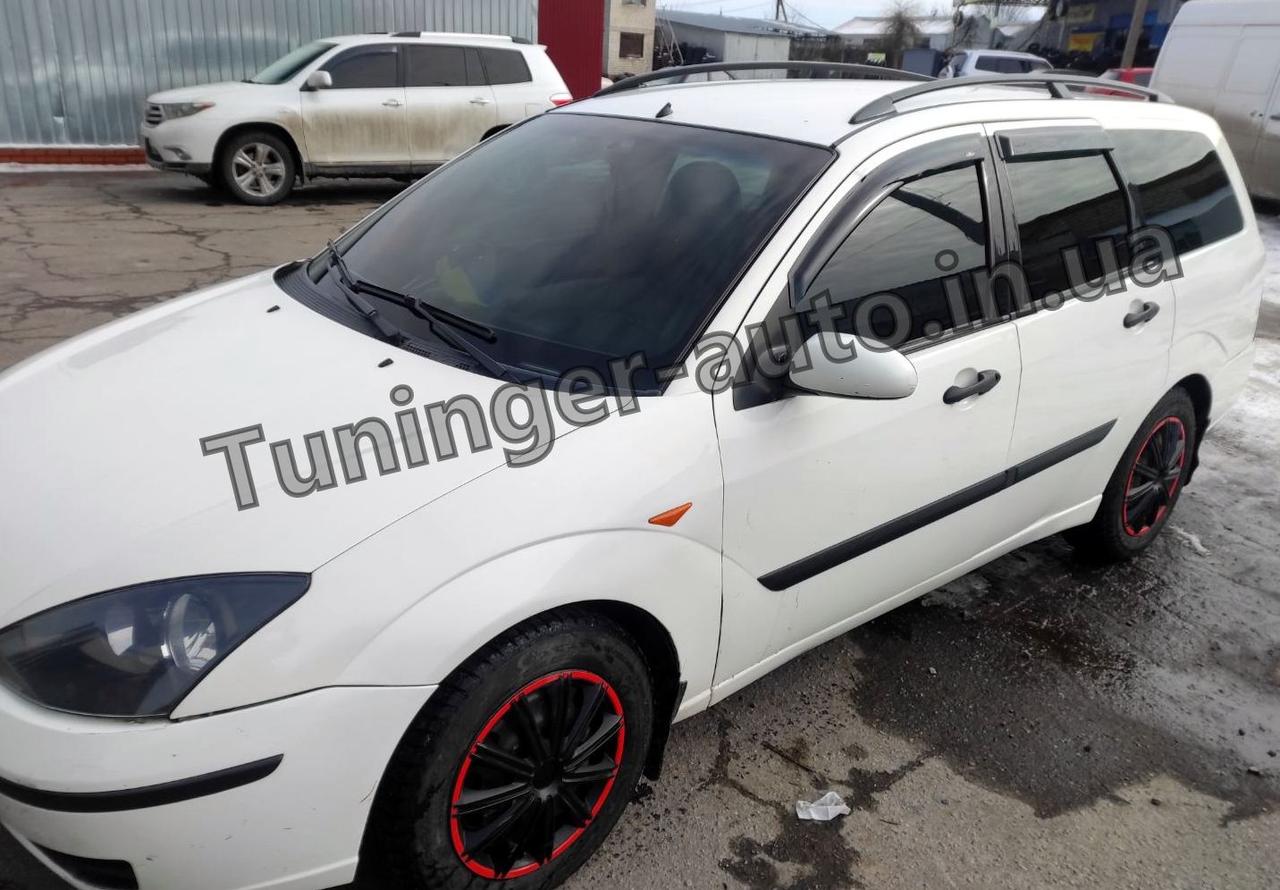 Дефлектори вікон (вітровики) Ford Focus Wagon 1998-2004 (Hic)