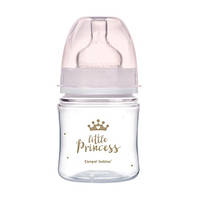 Пляшка антиколікова з широким отвором 120 мл PP Easystart Royal baby рожева Canpol babies 35/233_pin