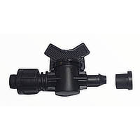 Мінікран з гумкою без підтиску для крапельної стрічки, SantehPlast