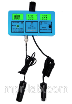 Стаціонарний комбінований монітор РН-117 pH, EC, CF, TDS, Temp - monitor