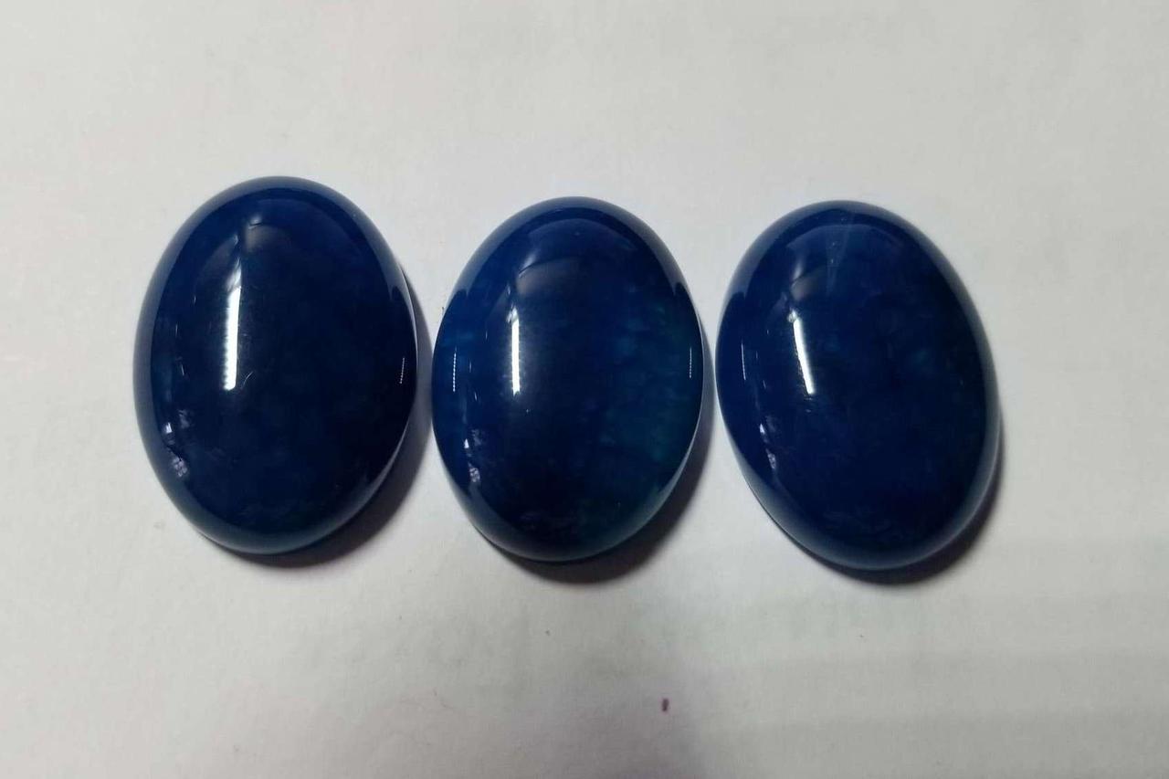 Синій Агат Вени Дракона Розмір 25x18x7 mm
