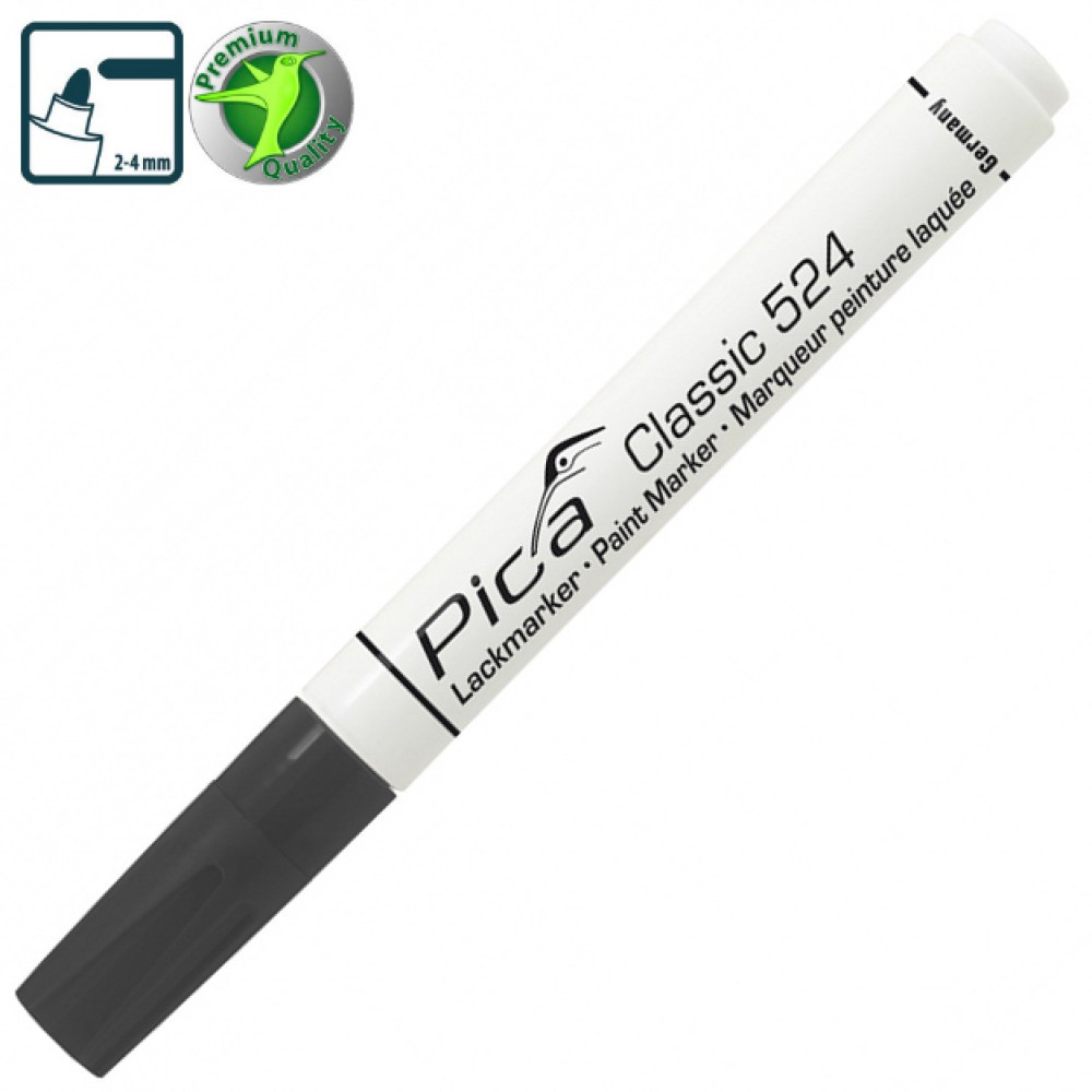 Рідкий промисловий маркер Pica Classic 524/46 Industry Paint Marker чорний, фото 1