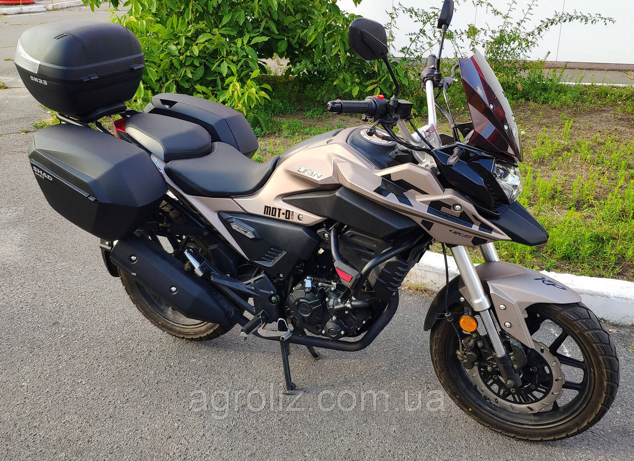 Мотоцикл Lifan KPT 200 з кофрами в комплекті