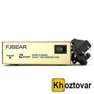 Сплітер VGA 1х2 FJ1502A 150MHz  ⁇  Комутатор