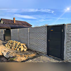 Это результат всей работы, ворота и калитка