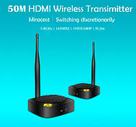 HDMI WiFi подовжувач передавач і приймач аудіо HDMI сигналу бездротовою мережею Wi-Fi до 50 метрів ( Wireless Extender AY88 )