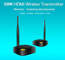 HDMI WiFi подовжувач передавач і приймач аудіо HDMI сигналу бездротовою мережею Wi-Fi до 50 метрів ( Wireless Extender AY88 )