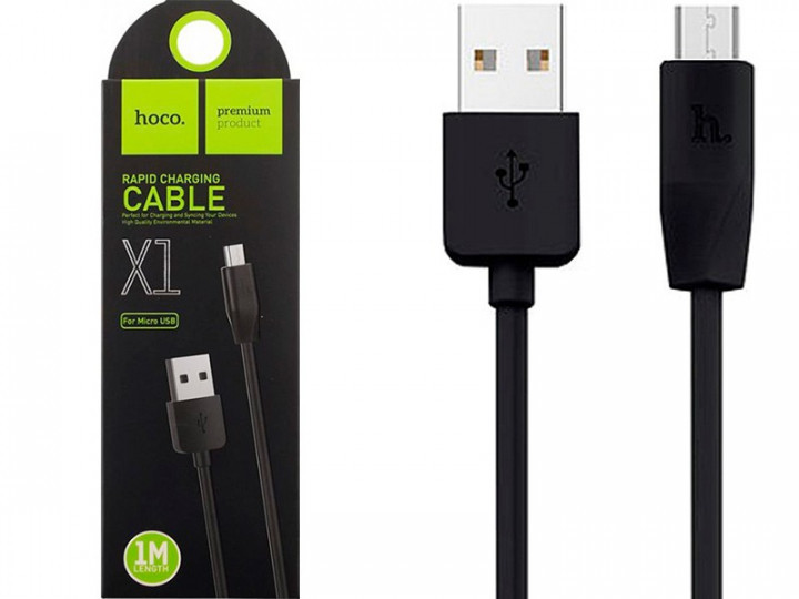 Кабель MicroUSB HOCO X20 білий 1м 2,4 A
