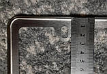 Рамка номера USA квадратна, хромована сіра. 2шт/кт, фото 6