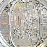 Маленька олов'яних тарілка / панно / На олов'яну весілля, фото 2