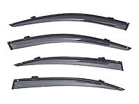 Дефлекторы окон (ветровики) SUN VISORS с декоративной вставкой SKODA OCTAVIA 2004-2013