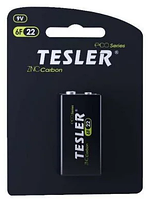 Батарейка Tesler Zinc Carbon 6F22 9V Крона Blister