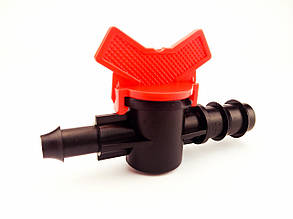 Кран стартовий із гумкою для сліпої трубки d 16 мм