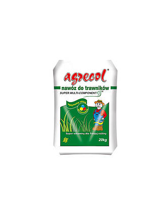Добриво для газонів super багатокомпонентне Agrecol - 20 кг, фото 1