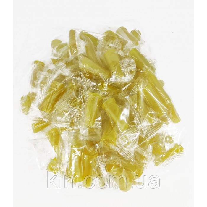 Мундштуки зовнішні конусні для кальяну 100 шт в 1 упаковці (жовті), фото 1