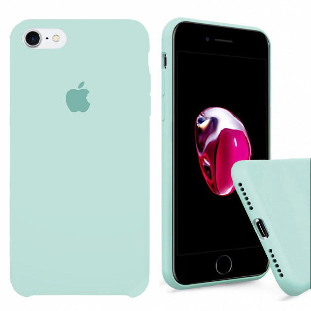 Чохол Silicone FULL case для IPhone 7 Sea Blue бірюза