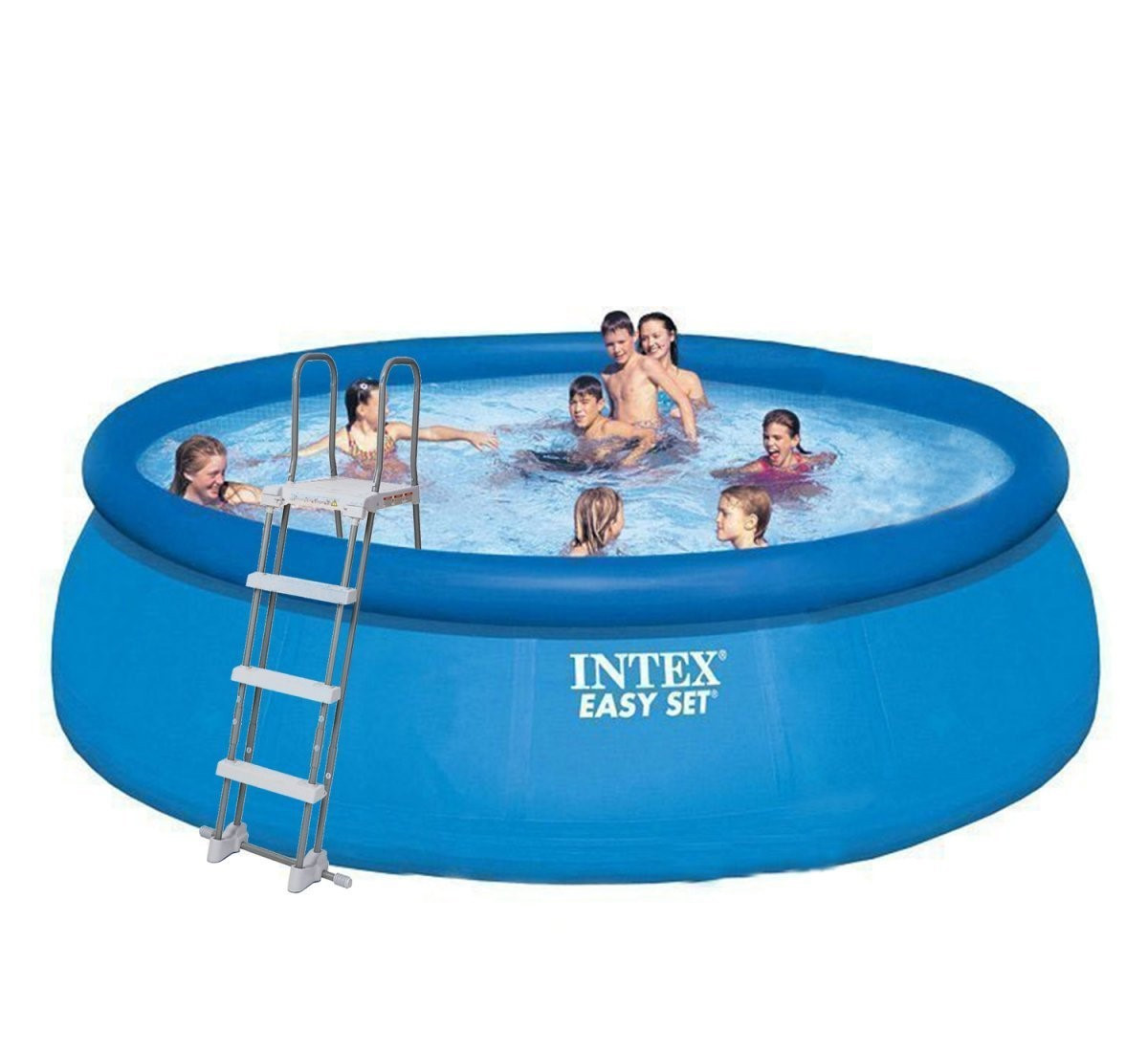 Надувний басейн Intex, 457х122 см (сходи, тент, підстилка)