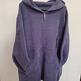 Жіноче пальто з капюшоном із вовни альпака 56-60, фото 2