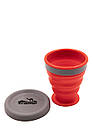 Стакан складаний силіконовий з кришкою 200 ml. terracota Tramp, TRC-126-terracota, фото 7