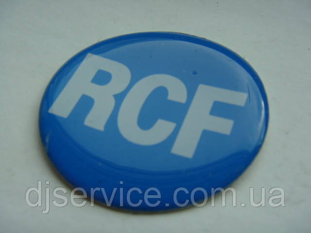 Шильдик 40mm (самоклеючий) на сітку колонки RCF