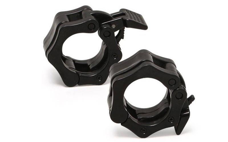 Замки 25 мм (2 шт.) Lock-Jaw PRO з фіксатором для грифа Record (пластик, ціна за 2 шт.), фото 1