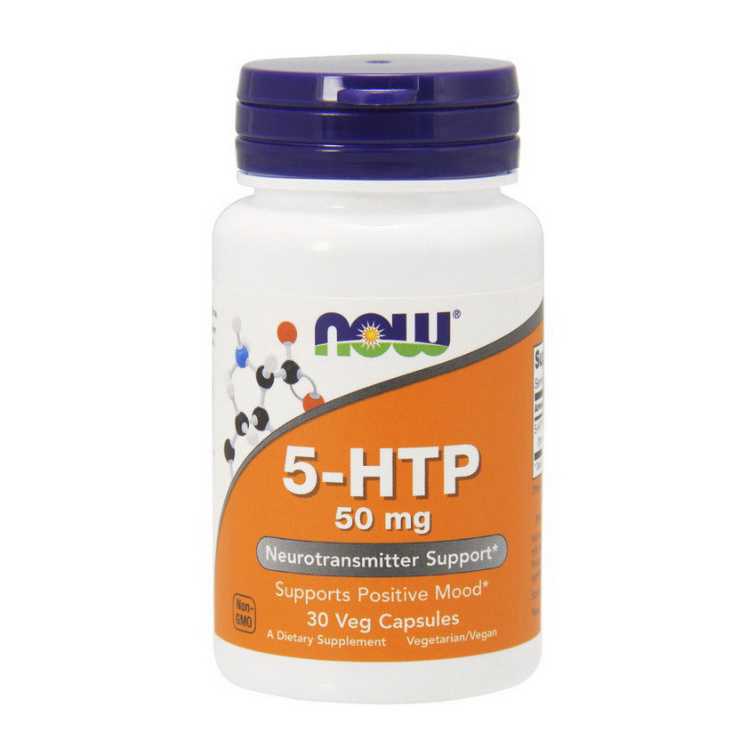 5-HTP 5-гидрокситриптофан, Now Foods, 50 мг, 90 капсул