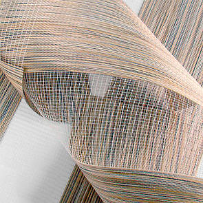 Рулонні штори день ніч під натуральні Піщаник. Тканинні ролети,