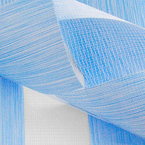 Рулонні штори день ніч під натуральні Блакитний. Тканинні ролети,