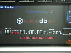 Repair ремонт E-7001 DISC DRIVE ERROR Pioneer cdj2000nexus