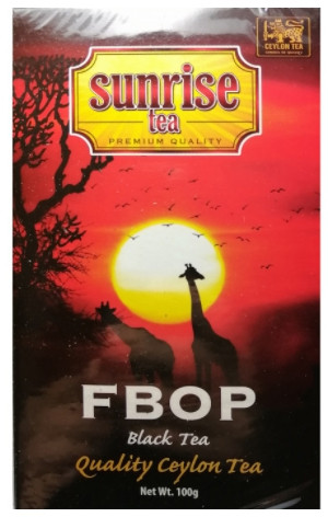 Середньолистовий чорний чай чорний Sunrise FBOP 100 грамів