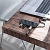 Переходник Baseus USB-Hub Multi-functional (Type-C to 4xUSB3.0+PD), Deep gray (CAHUB-EZ0G), фото 4