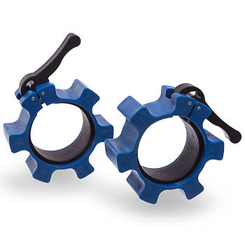 Замки 50 мм (2 шт.) Lock-Jaw PRO з фіксатором для грифа (нейлон, ціна за 2 шт.)