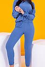 Спортивний костюм жіночий великий розмір 1136 (48 50 52 54) (синій, пляшка, фіолетовий, бордо, jeans) СП, фото 3