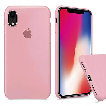 Чохол Silicone FULL case для IPhone Xr Pink рожевий